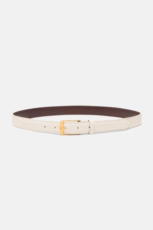 Dana Belt Ivory w/Gold Buckle sold by Blue & Cream