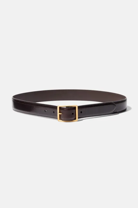 Gabriele Belt Espresso w/Gold Buckle sold by Blue & Cream