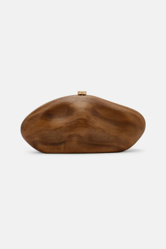 The Caldera Clutch Walnut sold by Blue & Cream