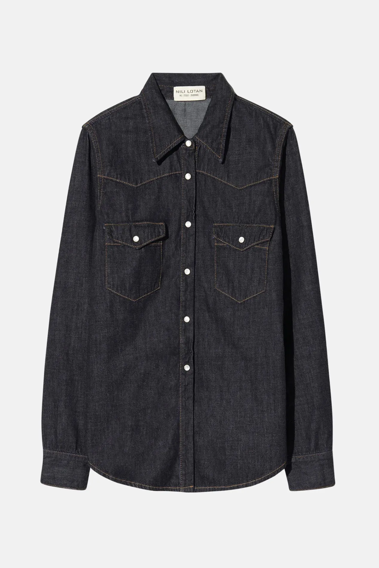 Travis Shirt Indigo Rinse sold by Blue & Cream