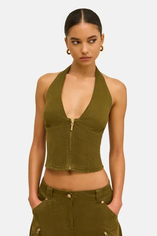 Davey Top Rosemary sold by Blue & Cream