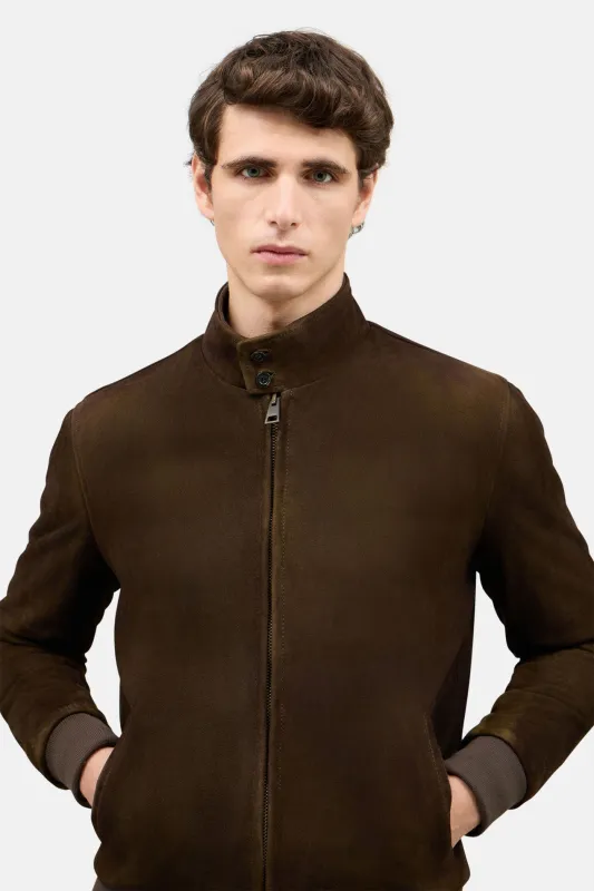 Suede Jacket Chocolate sold by Blue & Cream