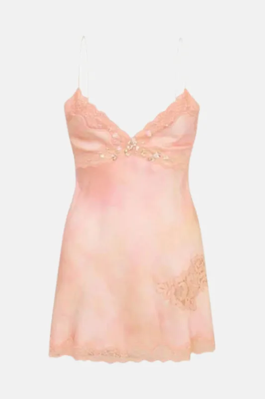 Nivola Silk-Blend Mini Slip Dress Sienna Glow sold by Blue & Cream