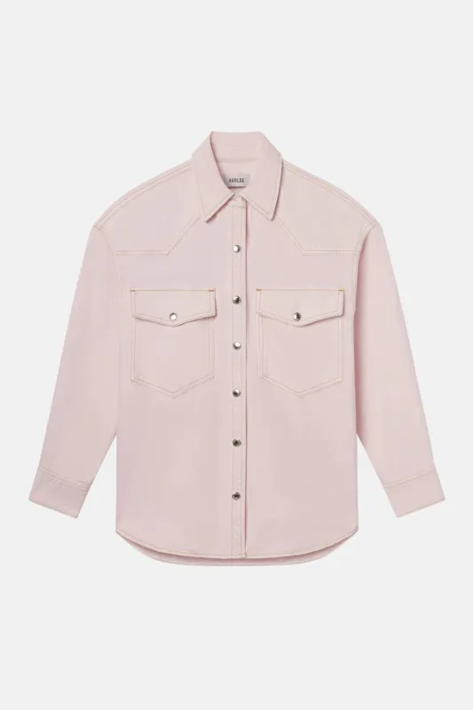 Lotta Western Shirt In Cosmos made by Agolde