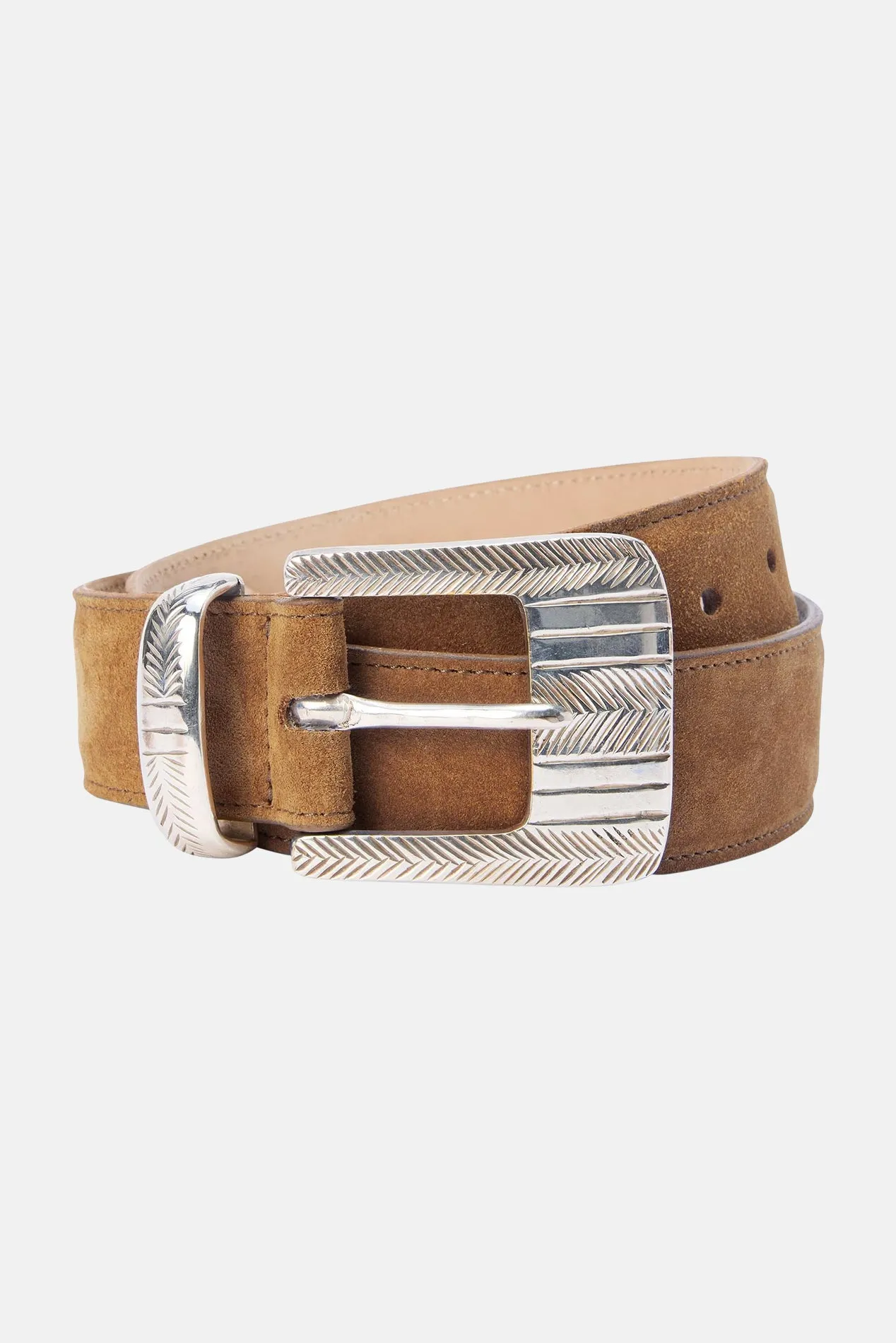 Aya Suede Belt Cognac sold by Blue & Cream product image thumbnail 2