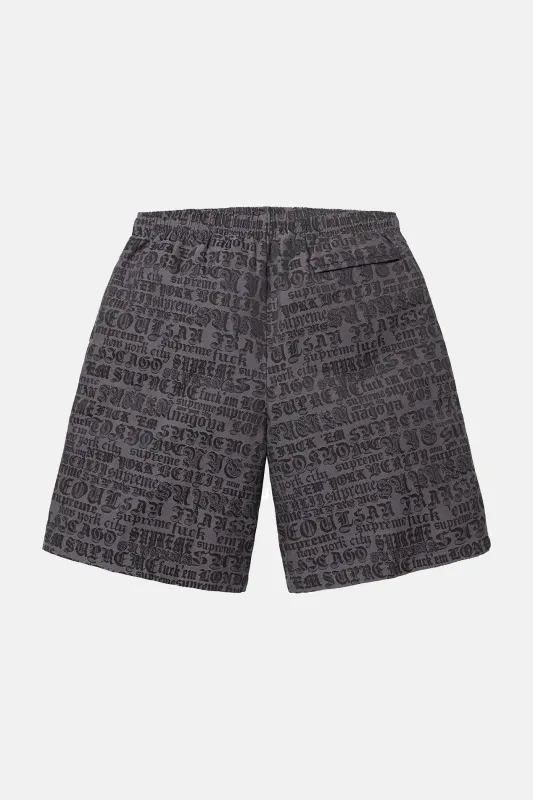 Cities Jacquard Short Black sold by Blue & Cream
