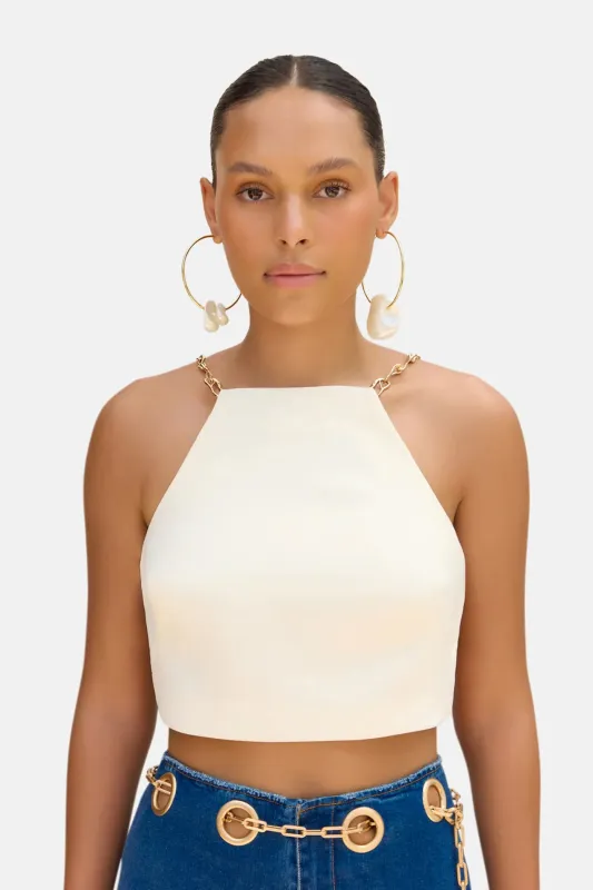 Hailey Top Off White sold by Blue & Cream