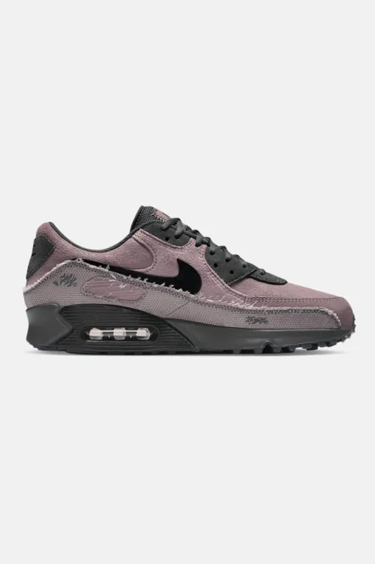 Men's Air Max 90 Premium 'Light Violet Ore/Black' made by Nike