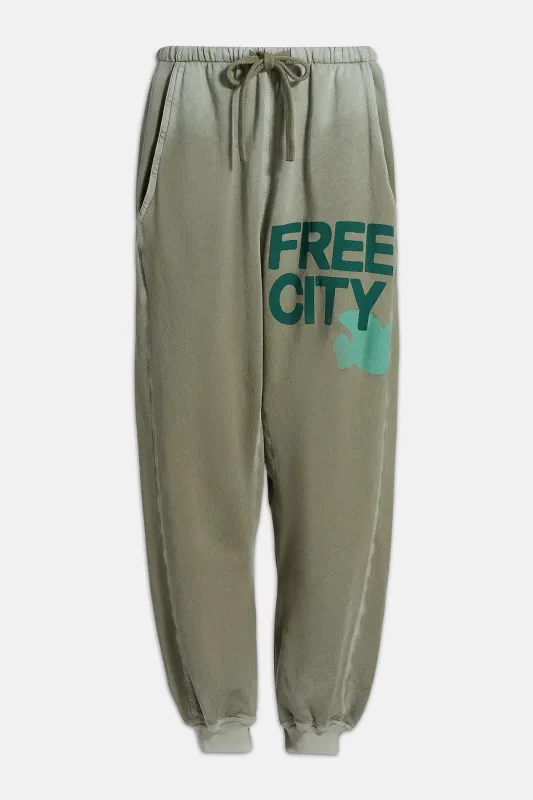 FREECITY LARGE Sunfades Pocket Sweatpant - Shrooms sold by Blue & Cream