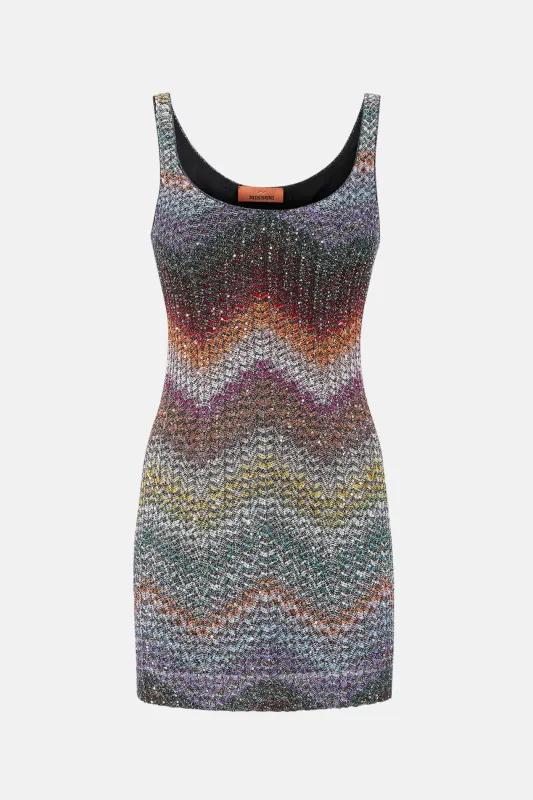 Sleeveless Short Dress Multi Dark sold by Blue & Cream