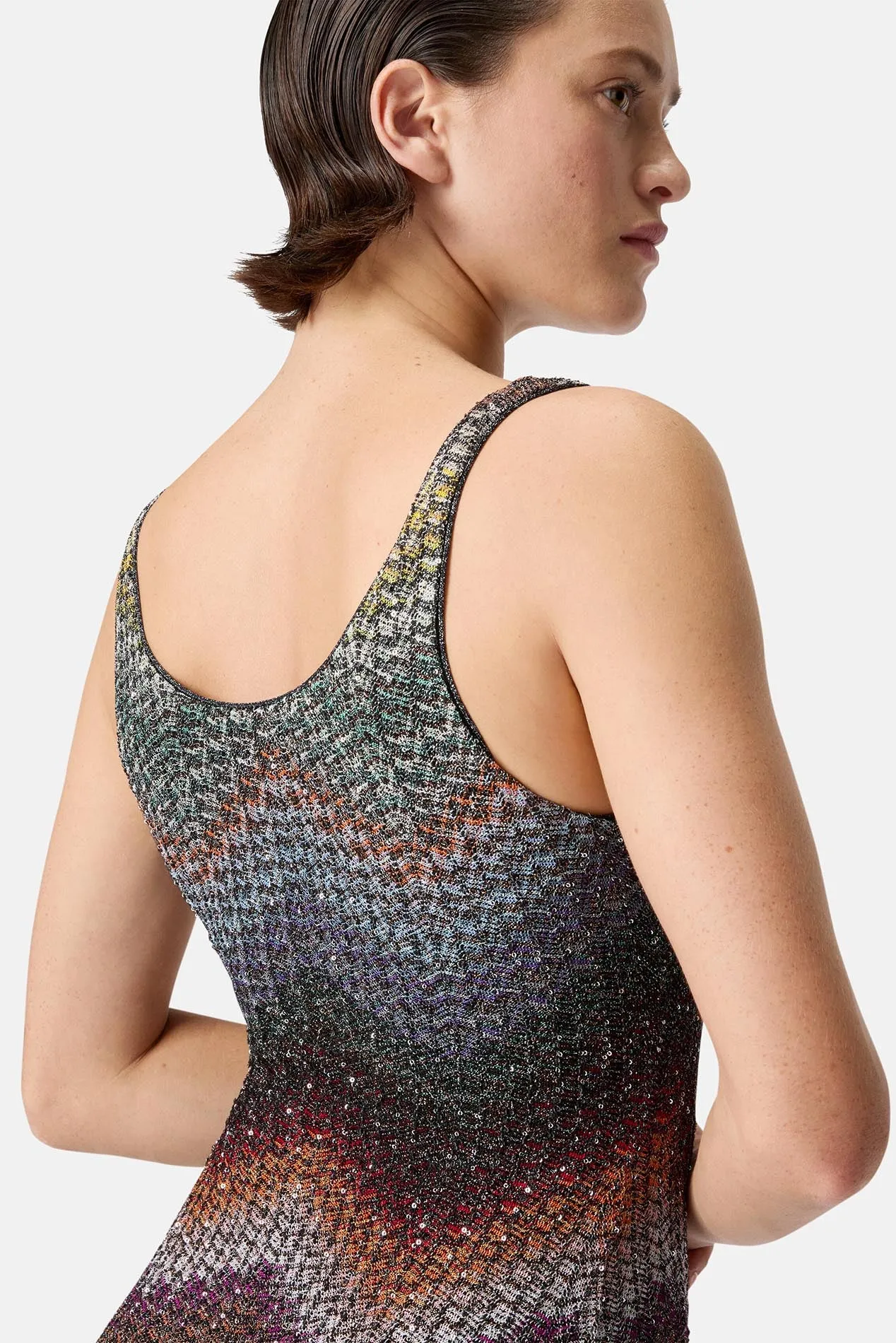 Sleeveless Short Dress Multi Dark sold by Blue & Cream product image thumbnail 5