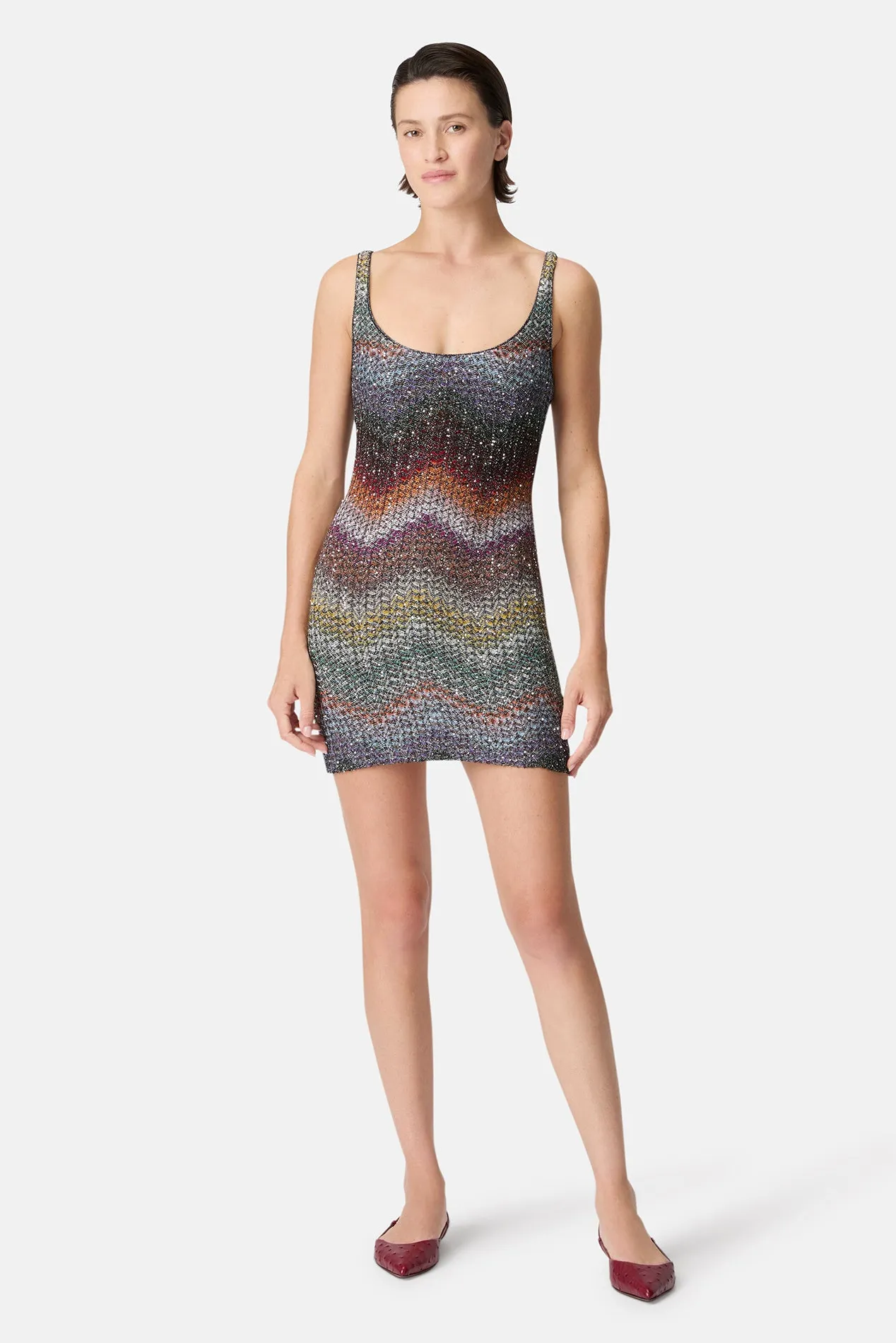 Sleeveless Short Dress Multi Dark sold by Blue & Cream product image thumbnail 2