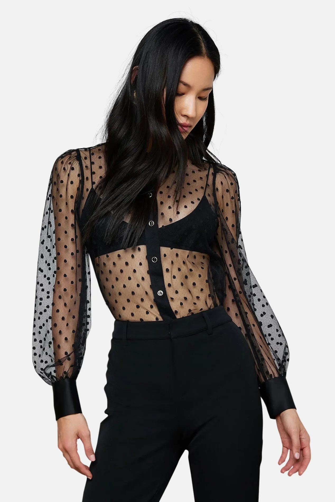 Sophie Long-Sleeved Blouse Black sold by Blue & Cream product image thumbnail 2