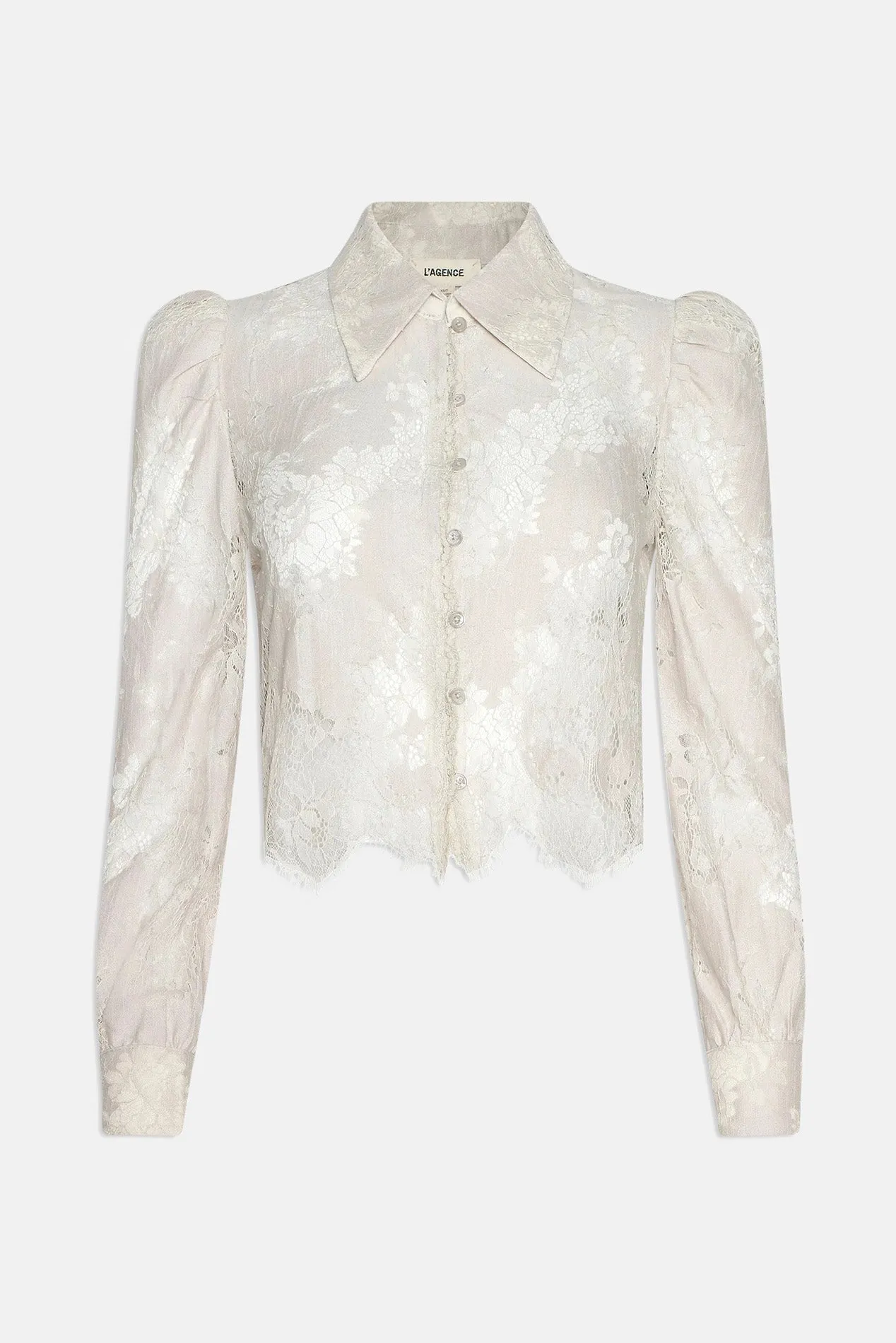 Anita Lace Blouse Champagne sold by Blue & Cream