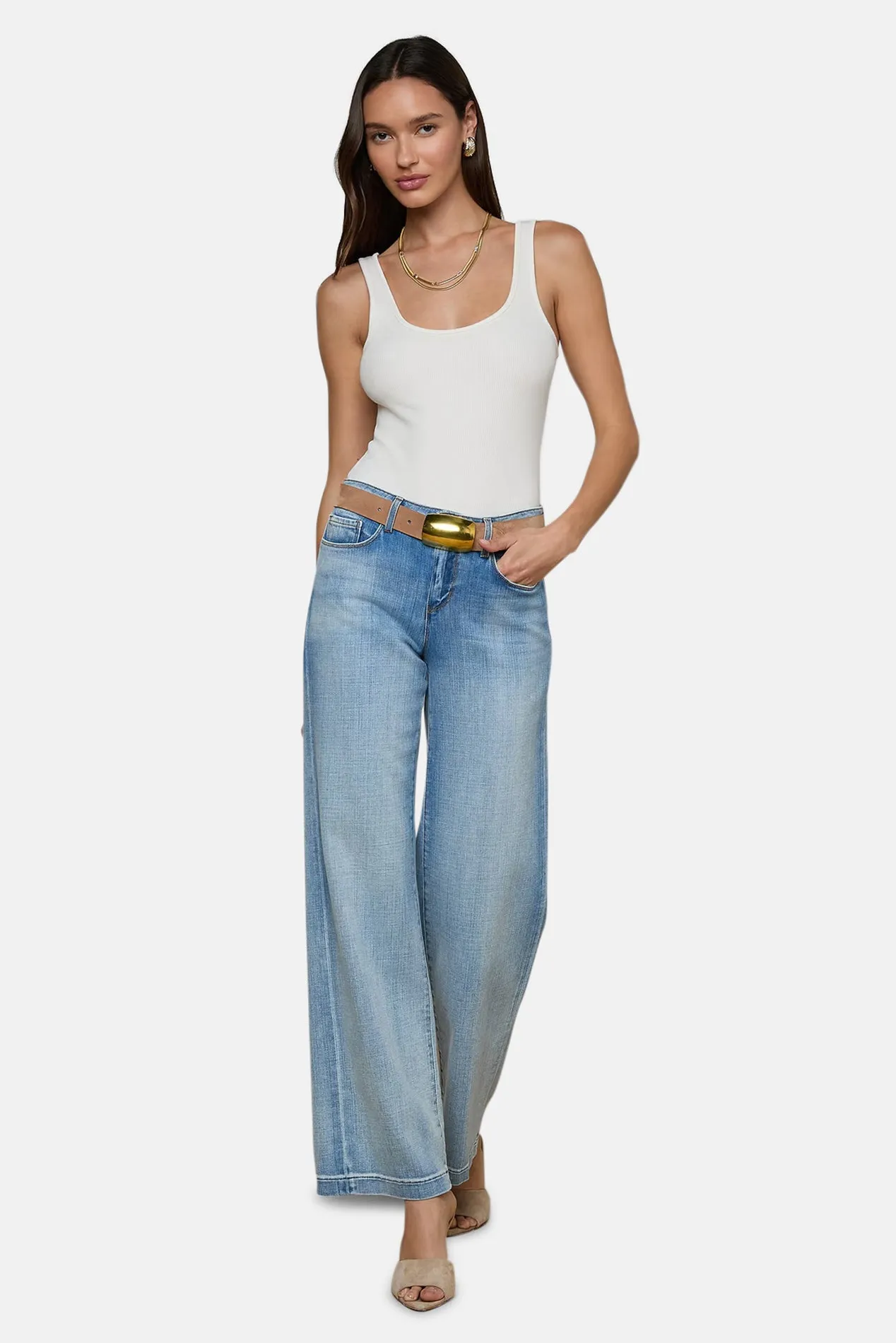 Joanne Low-Rise Wide-Leg Jean Dry Ice sold by Blue & Cream product image thumbnail 4