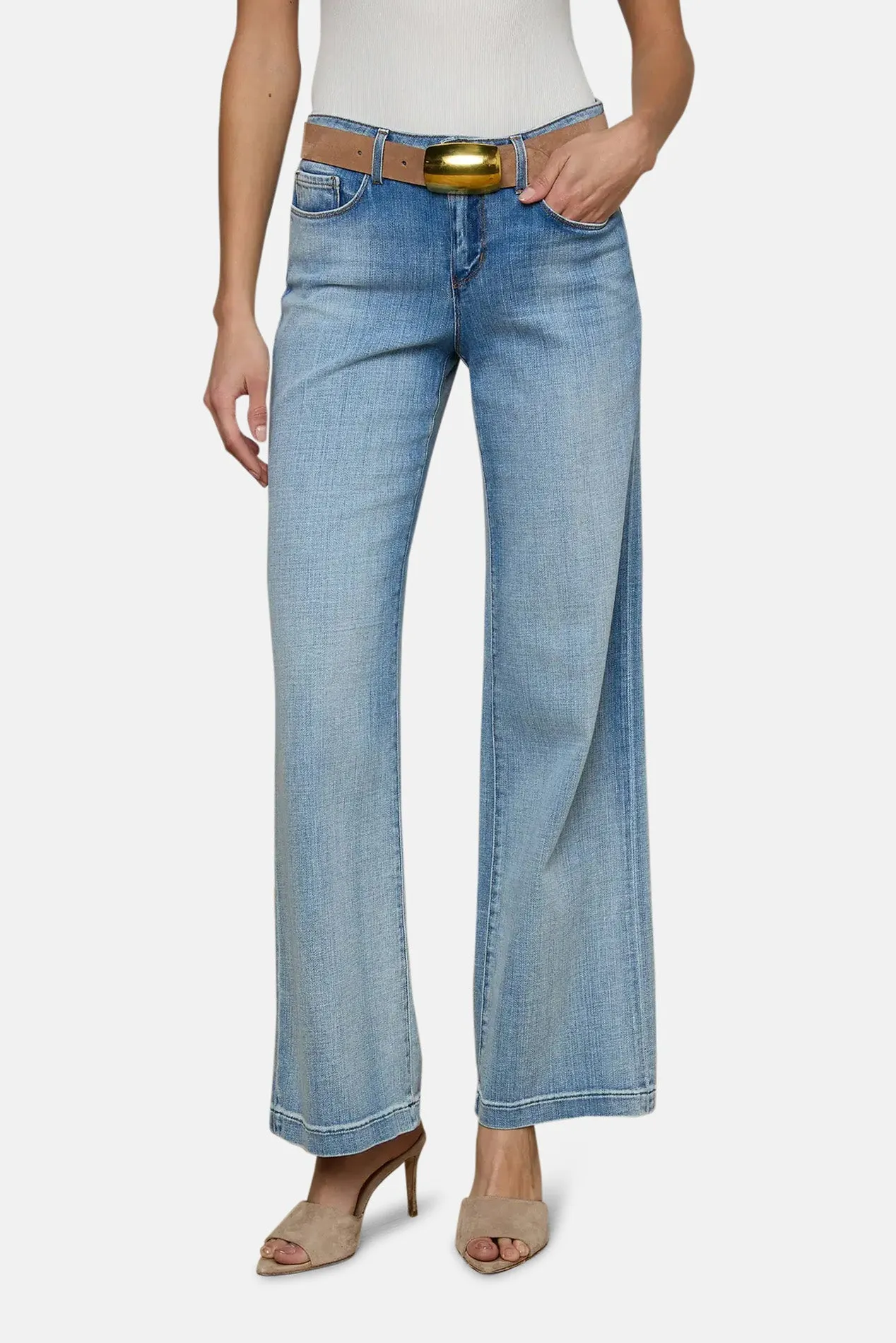 Joanne Low-Rise Wide-Leg Jean Dry Ice sold by Blue & Cream product image thumbnail 2