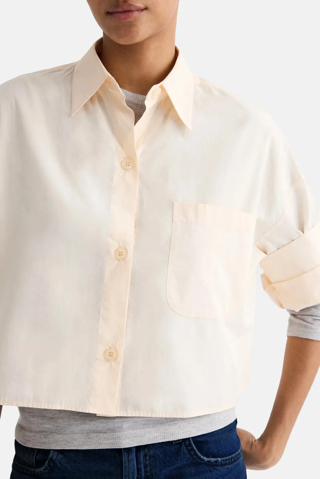 Next Ex Crop Shirt In Flan sold by Blue & Cream product image thumbnail 5
