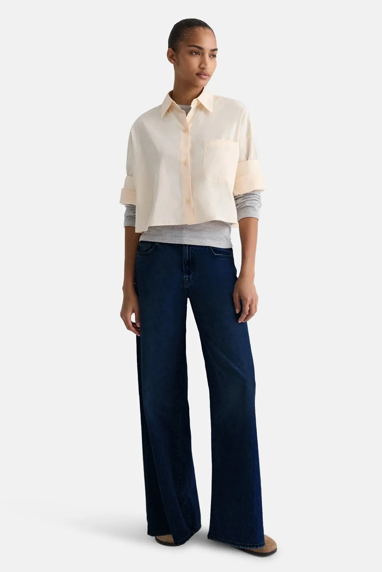 Next Ex Crop Shirt In Flan sold by Blue & Cream product image thumbnail 2