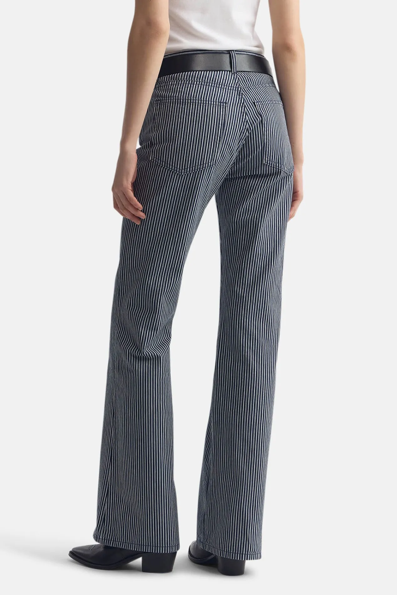 Celia Striped Jean Railroad Stripe Rinse sold by Blue & Cream product image thumbnail 3