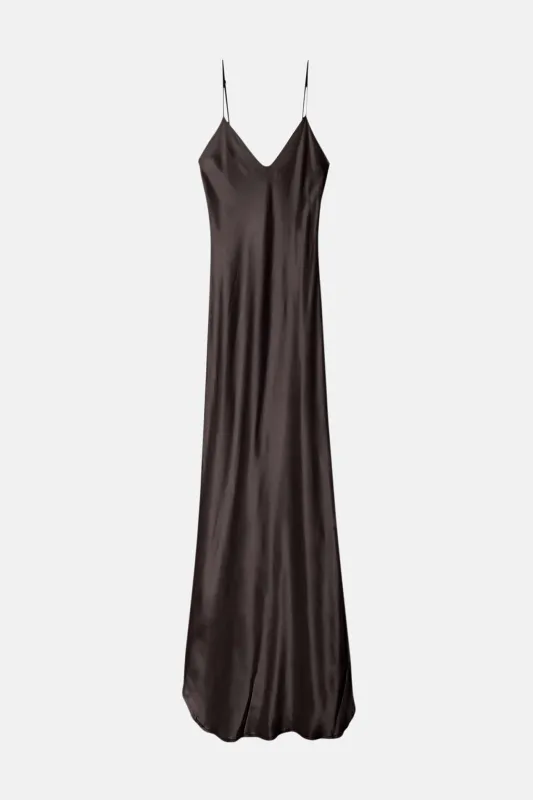 Cami Silk Gown Espresso Noir sold by Blue & Cream