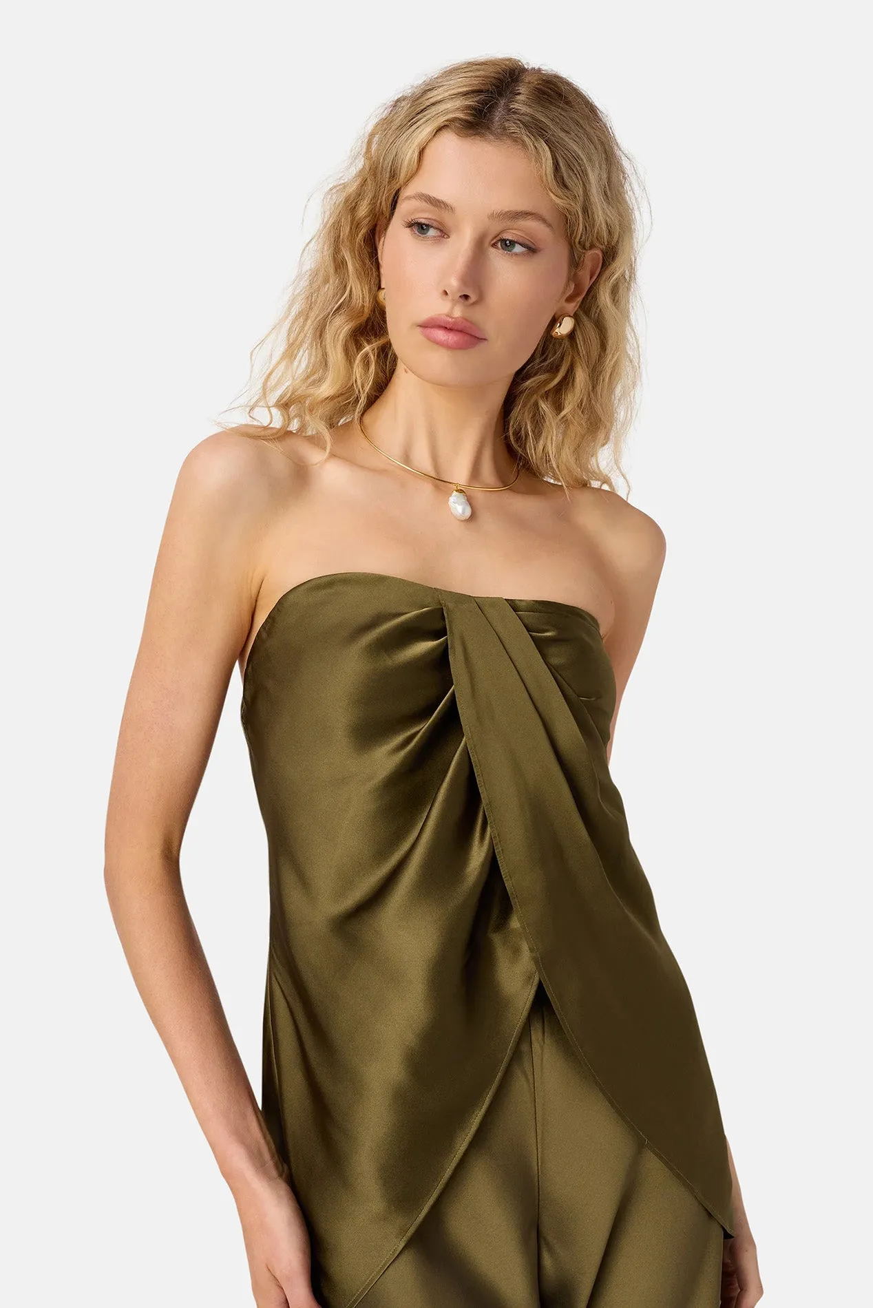 Bonita Strapless Camisole Grove sold by Blue & Cream product image thumbnail 2
