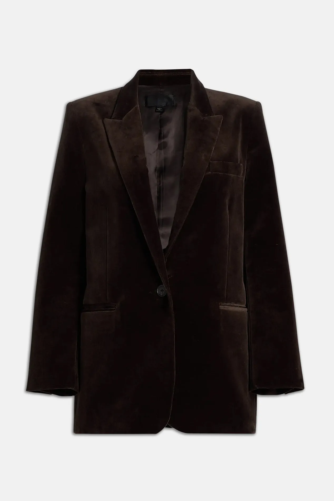 Diane Velvet Blazer Espresso sold by Blue & Cream