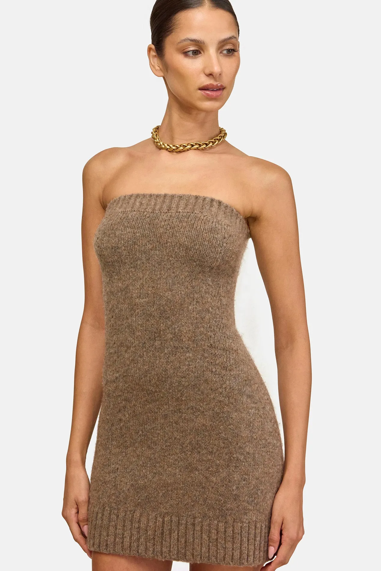 Holland Knit Dress Otter sold by Blue & Cream product image thumbnail 3