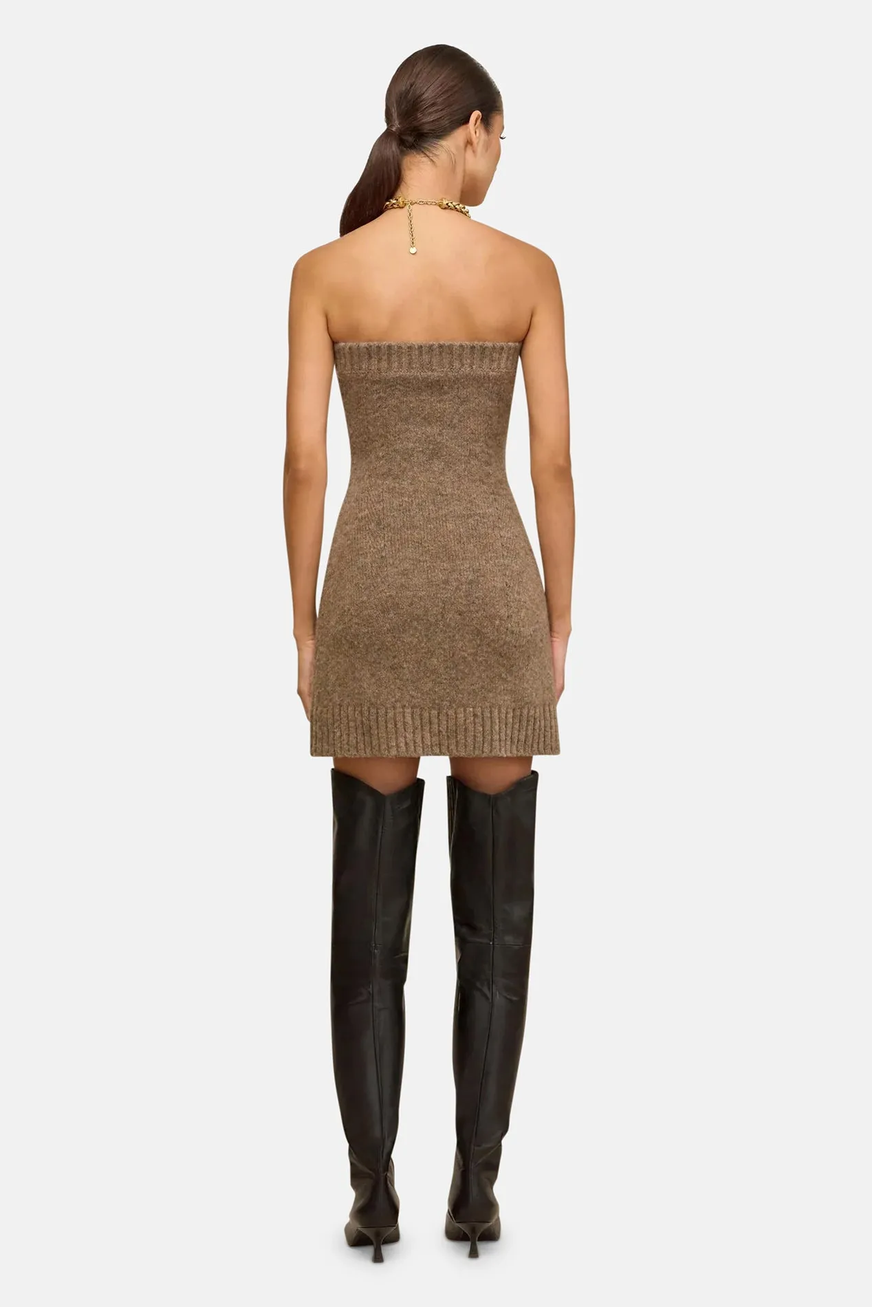 Holland Knit Dress Otter sold by Blue & Cream product image thumbnail 2