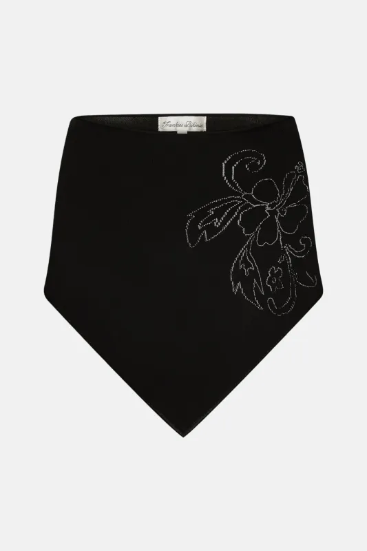 Scout Knit Poncho Black made by Frankie's Bikinis