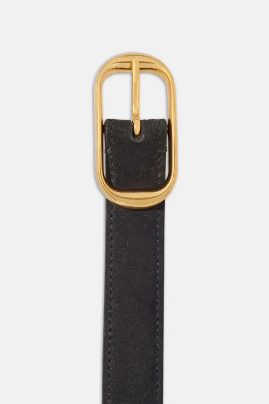 Reine Combo Belt Black w/ Antique Brass made by Nili Lotan