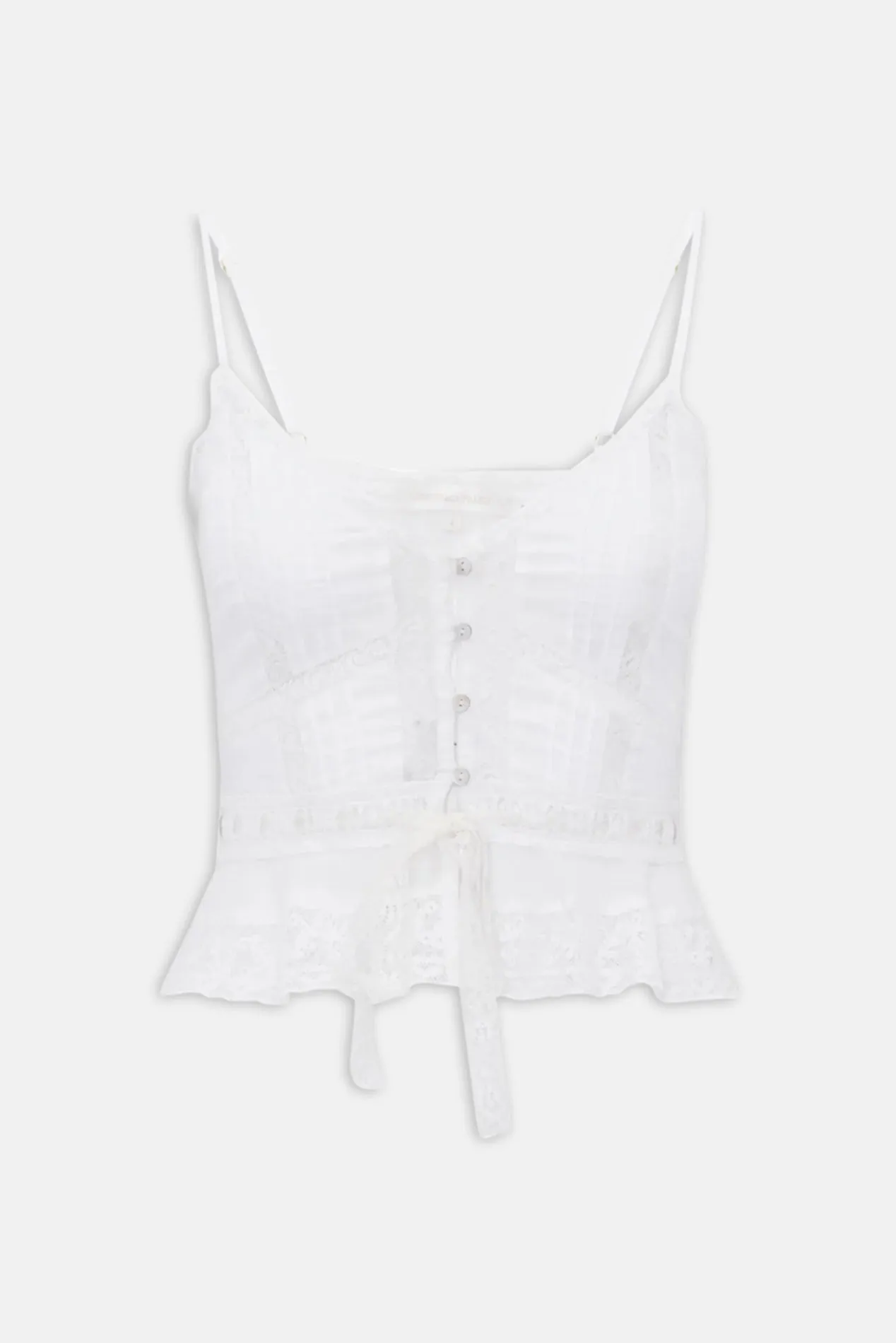 Avra Cotton Victorian Top White sold by Blue & Cream