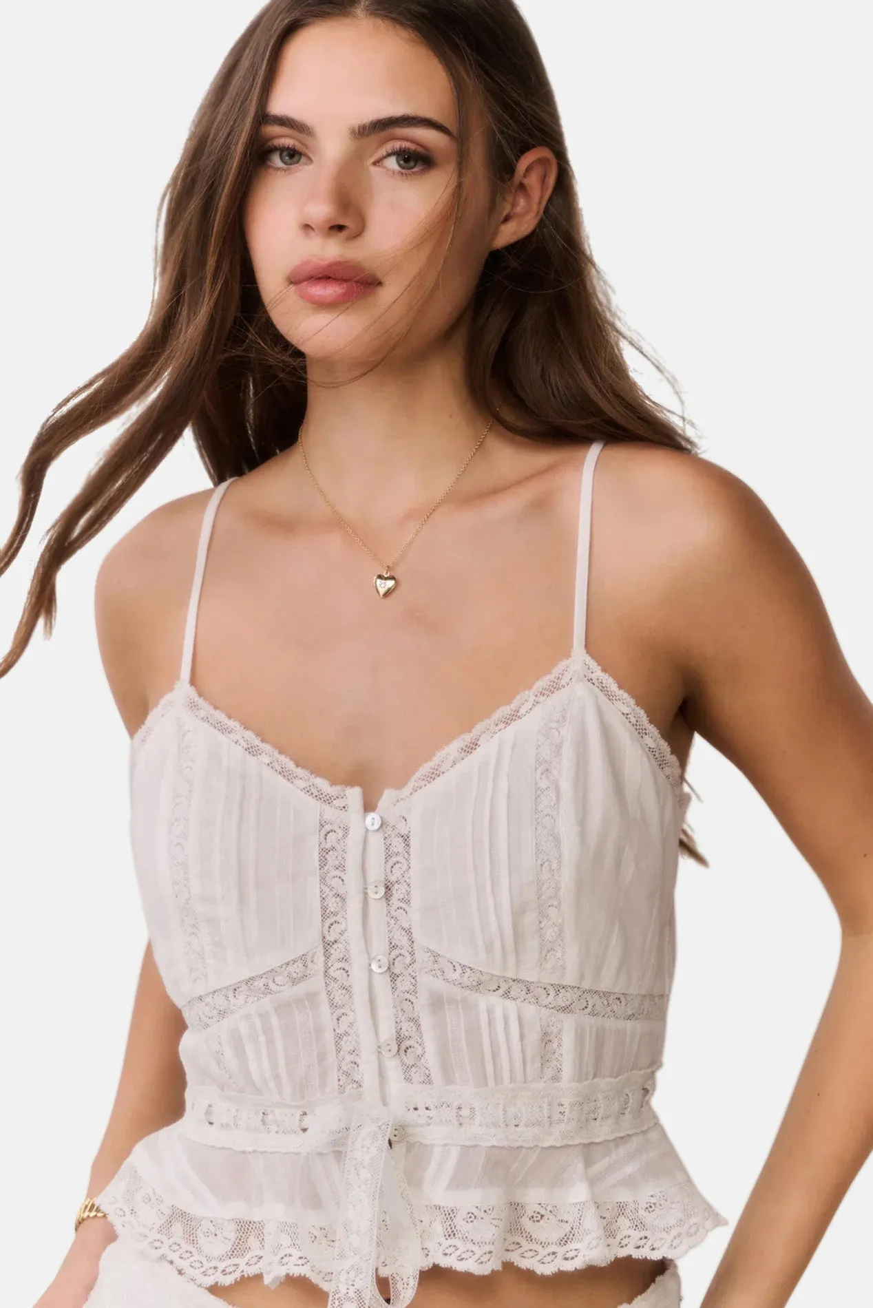 Avra Cotton Victorian Top White sold by Blue & Cream product image thumbnail 2