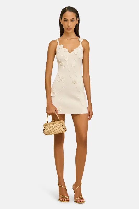 Flora Knit Dress Off White made by Cult Gaia