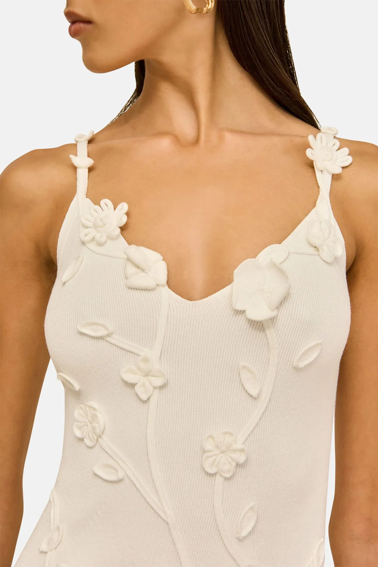 Flora Knit Dress Off White sold by Blue & Cream product image thumbnail 4