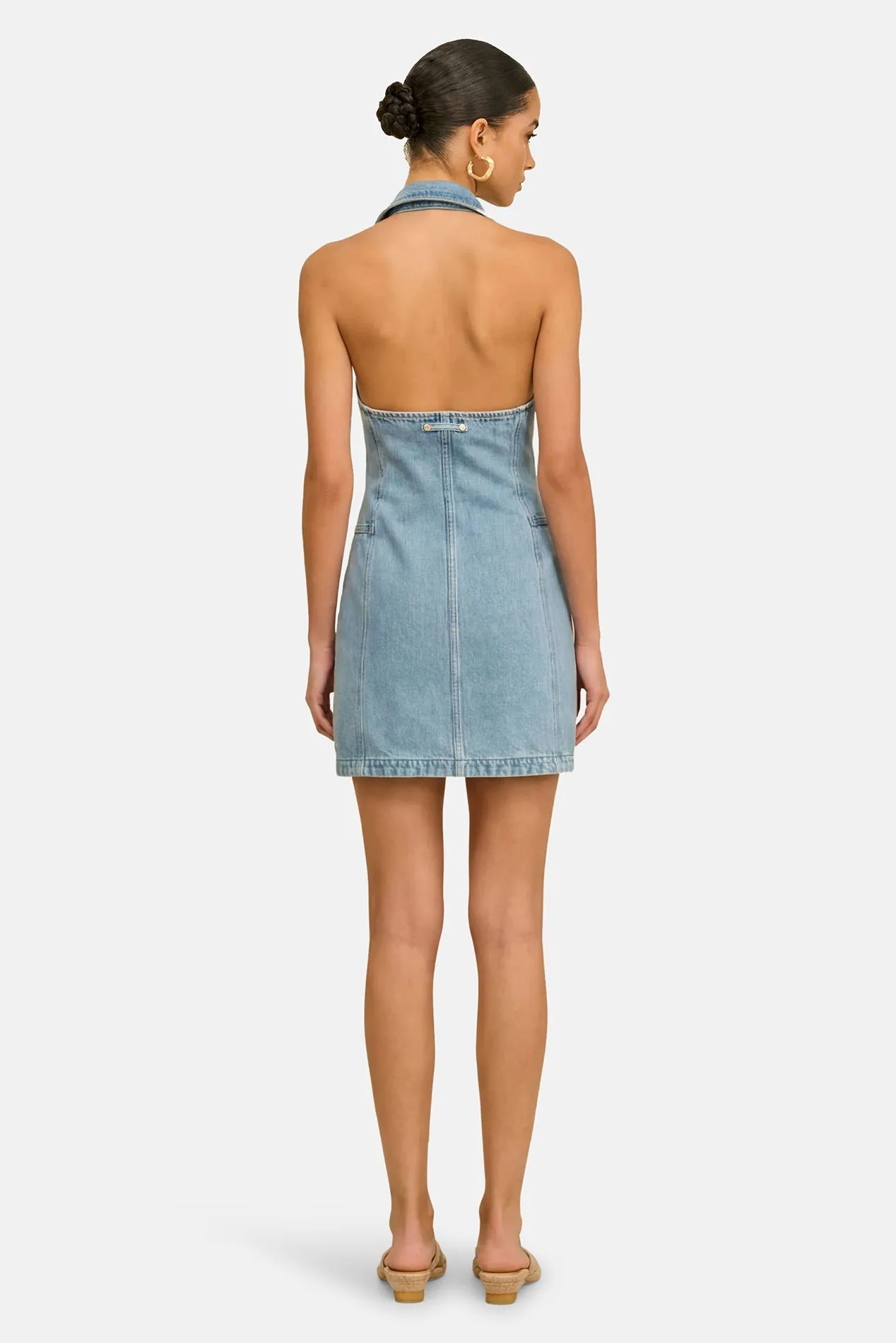 Charo Denim Dress Vintage Blue sold by Blue & Cream product image thumbnail 3