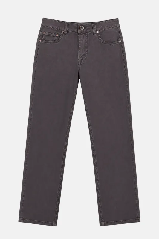 5 Pocket Cotton/Tencel/Silk Trouser Shadow made by Boglioli