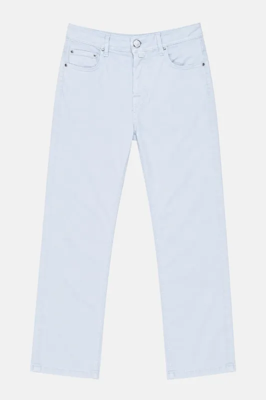 Bard Twill Pant Sky Blue Tonal Stitch made by Jacob Cohen
