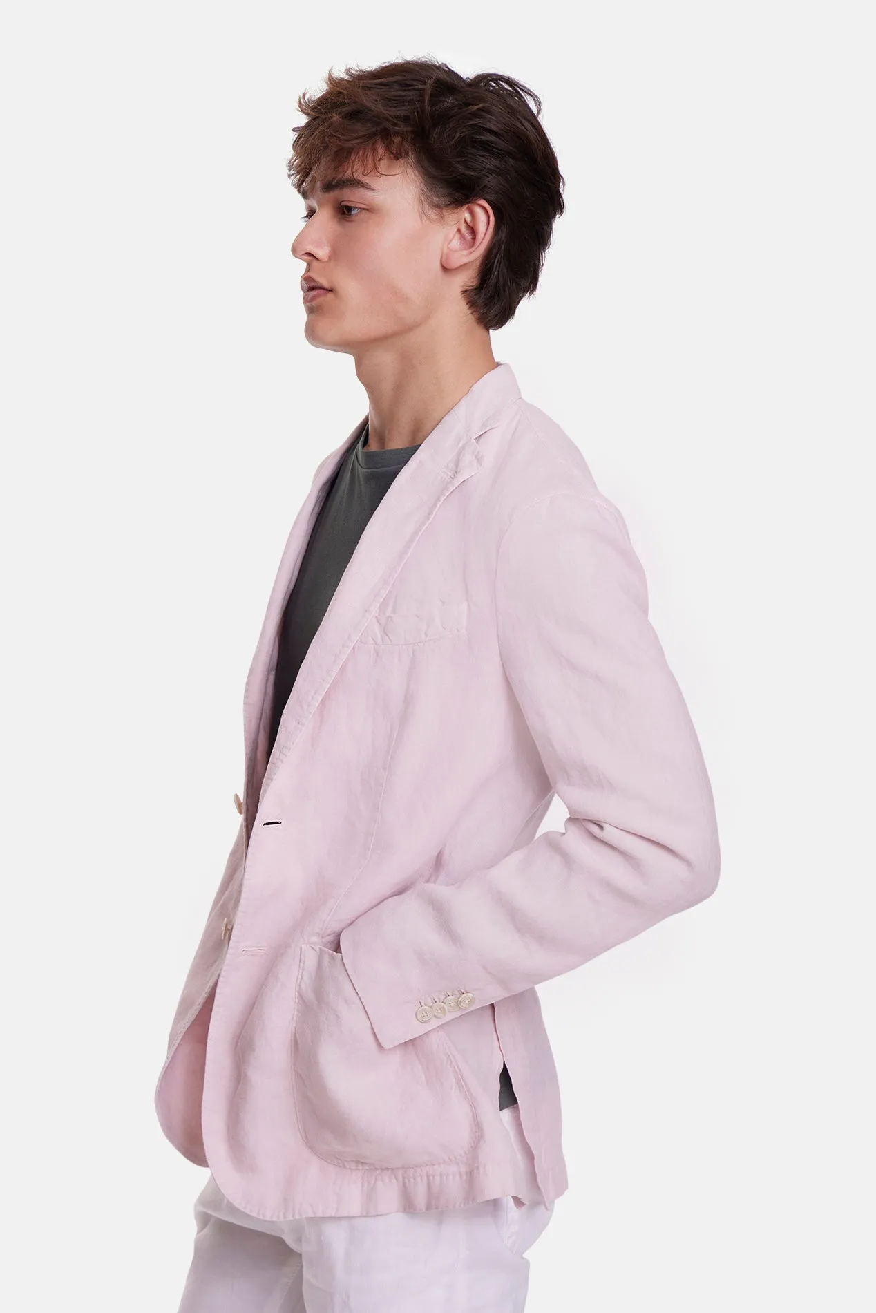 K Jacket In Linen Pink sold by Blue & Cream product image thumbnail 2