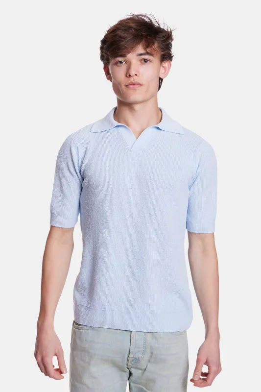Skipper Polo Dusty Blue made by Filippo de Laurentiis