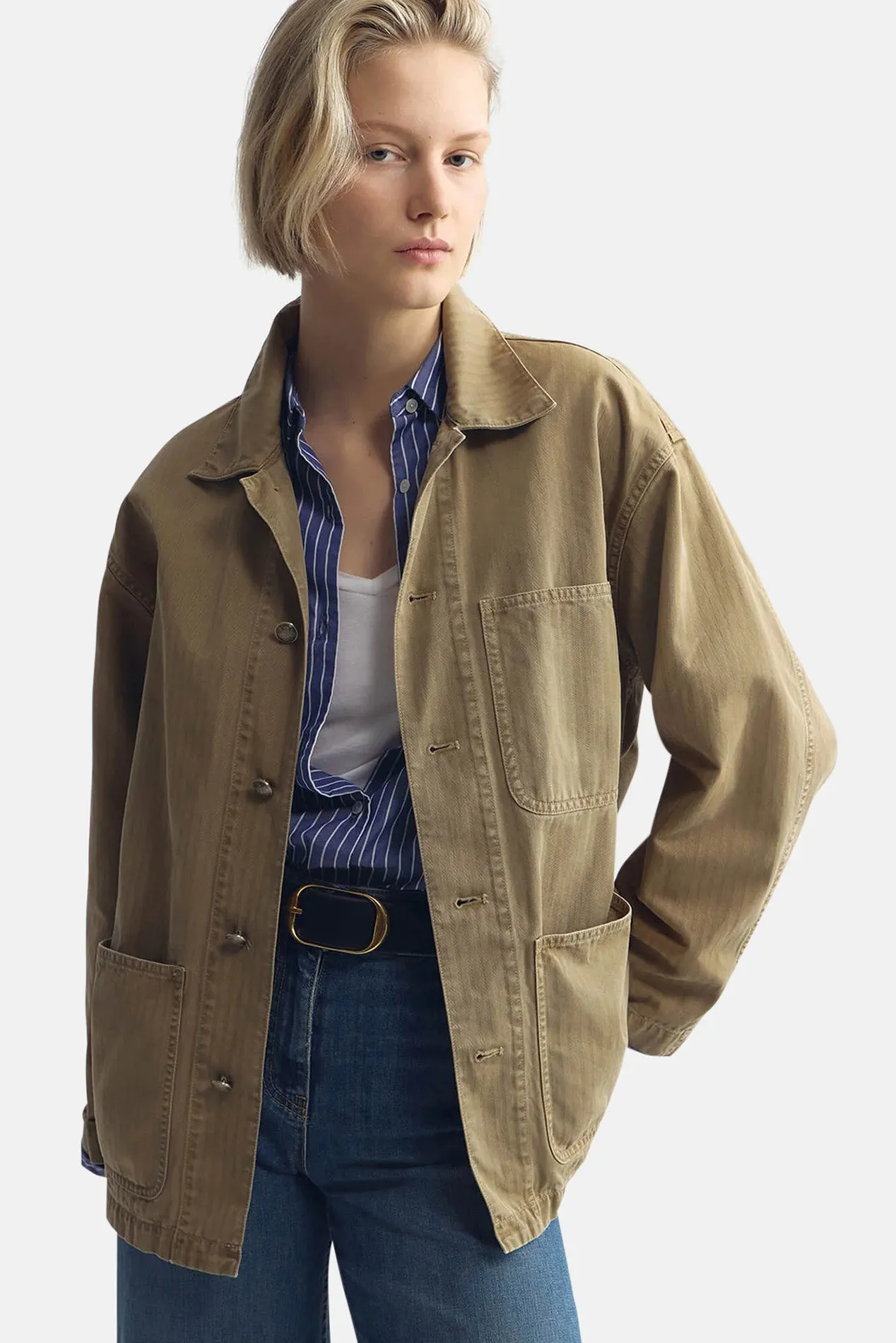 Franklin Jacket French Khaki sold by Blue & Cream product image thumbnail 2