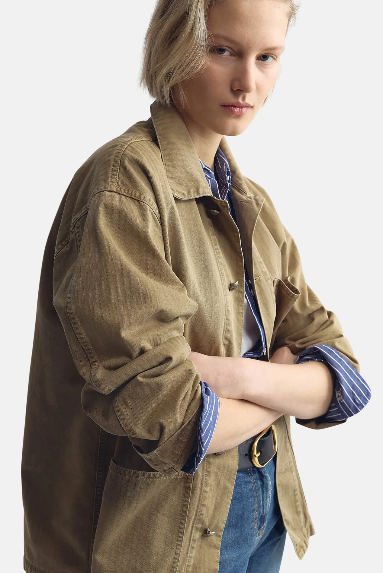 Franklin Jacket French Khaki sold by Blue & Cream product image thumbnail 4