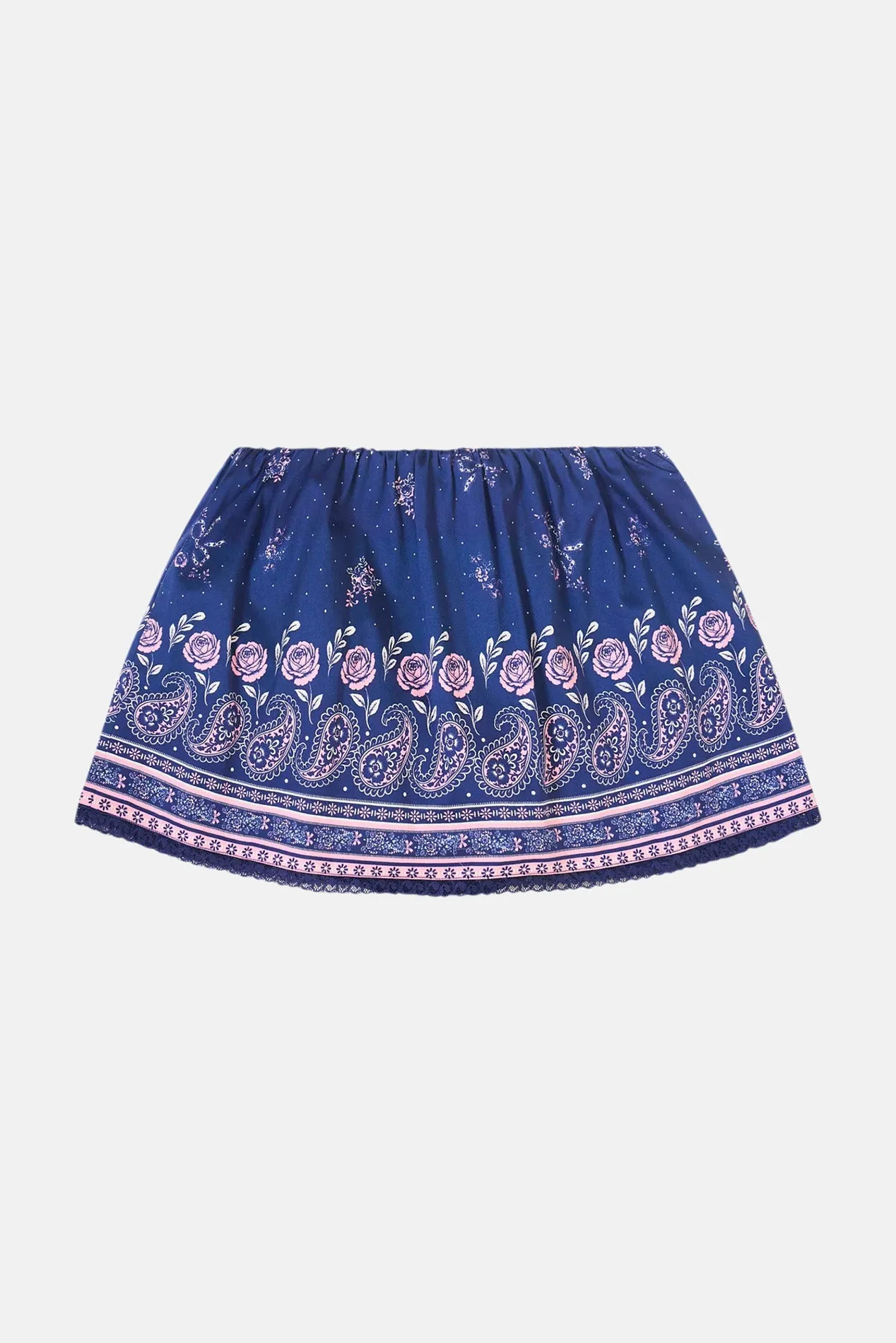 Jonie Bandana Print Mini Skort Midnight Harbor sold by Blue & Cream