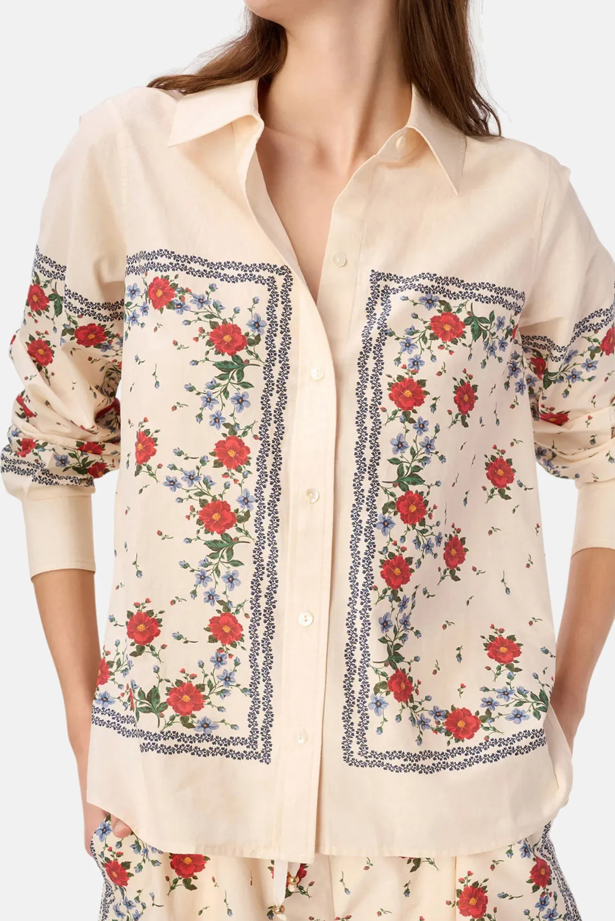 Rafella Silk Cotton Top Heirloom Bandana sold by Blue & Cream product image thumbnail 4