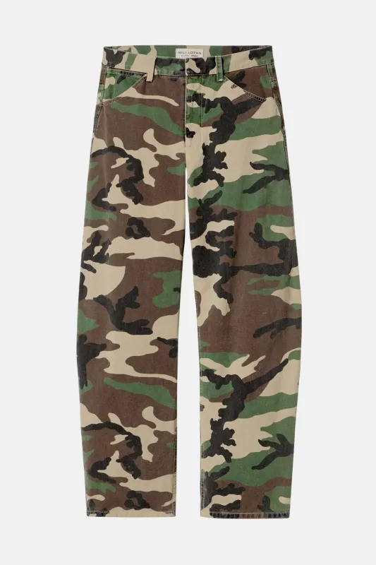 Tribeca Pant Khaki Overdyed Camo made by Nili Lotan