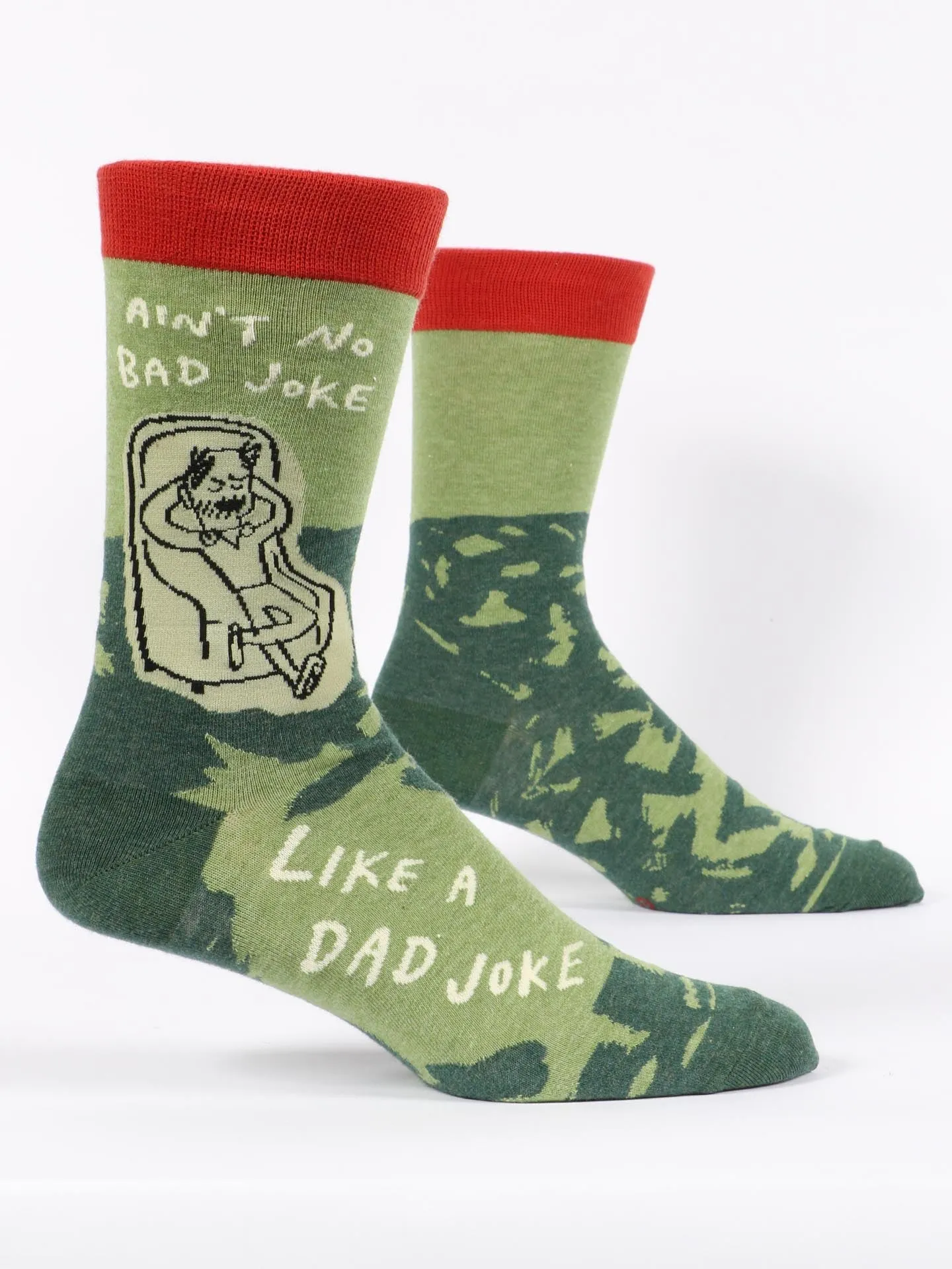 Ain't No Bad Joke Like A Dad Joke M-Crew Socks sold by Blue Q