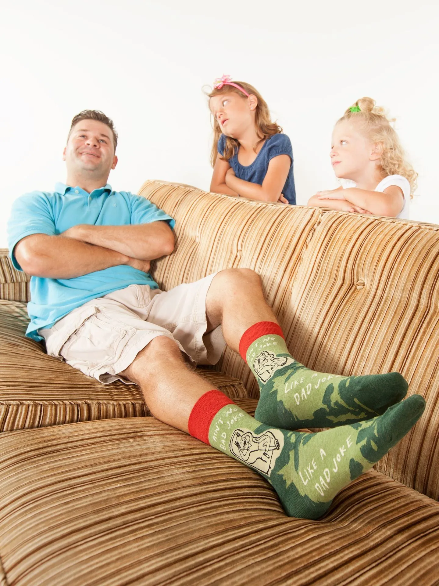 Ain't No Bad Joke Like A Dad Joke M-Crew Socks sold by Blue Q product image thumbnail 3