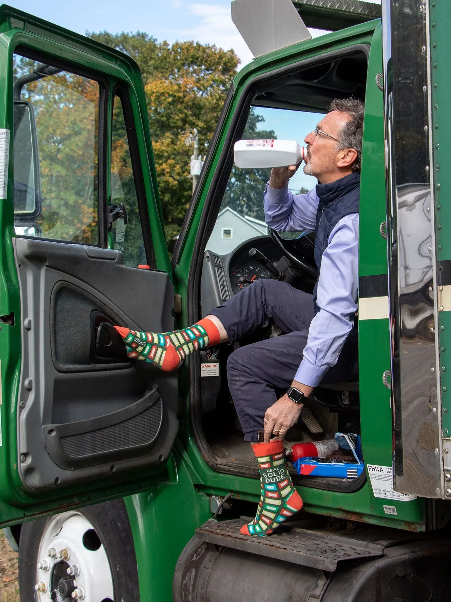 Real Solid Dude M-Crew Socks sold by Blue Q product image thumbnail 3