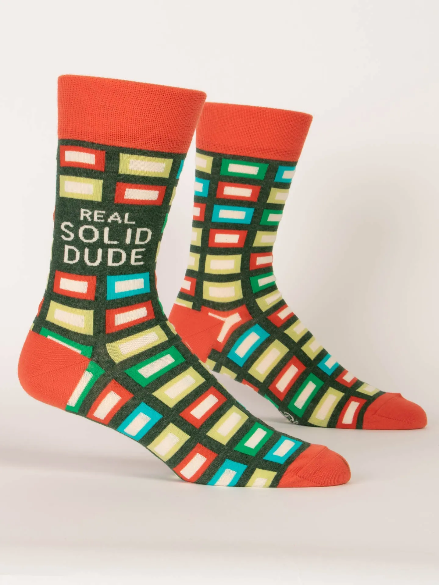 Real Solid Dude M-Crew Socks sold by Blue Q