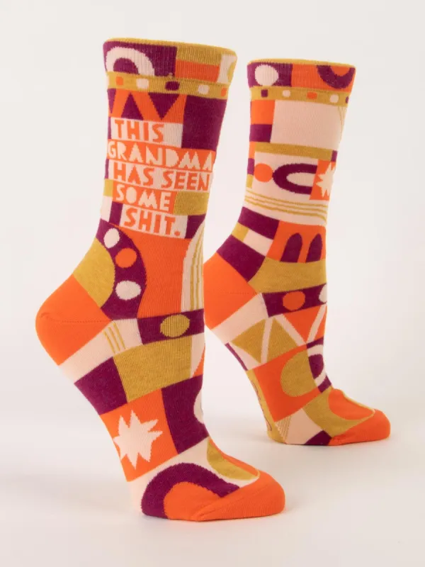 This Grandma Has Seen Some Shit W-Crew Socks sold by Blue Q