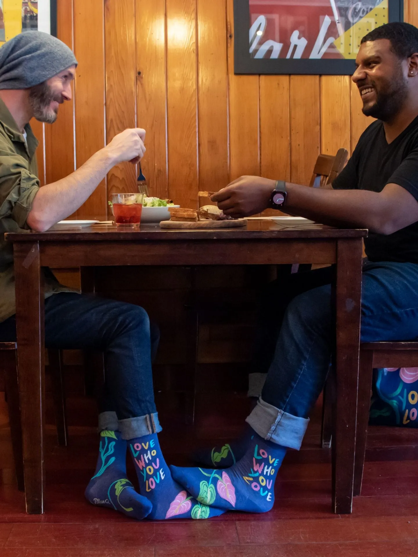 Love Who You Love M-Crew Socks sold by Blue Q product image thumbnail 3